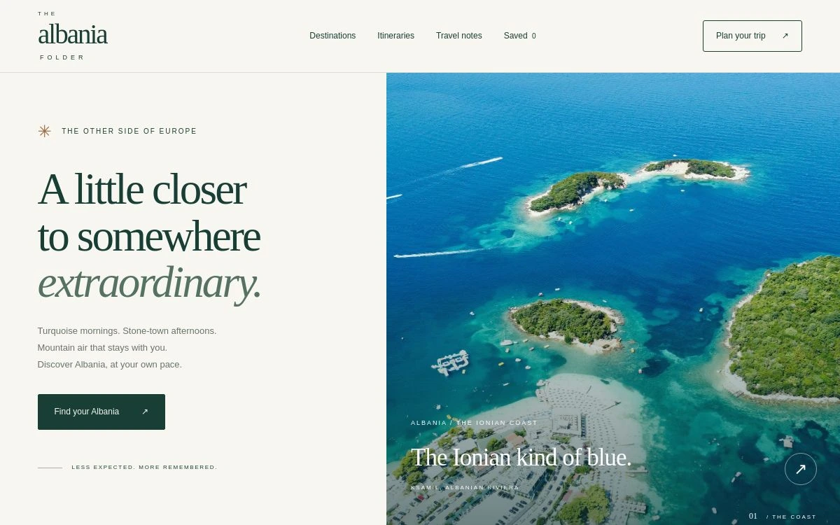 The Albania Folder published travel website